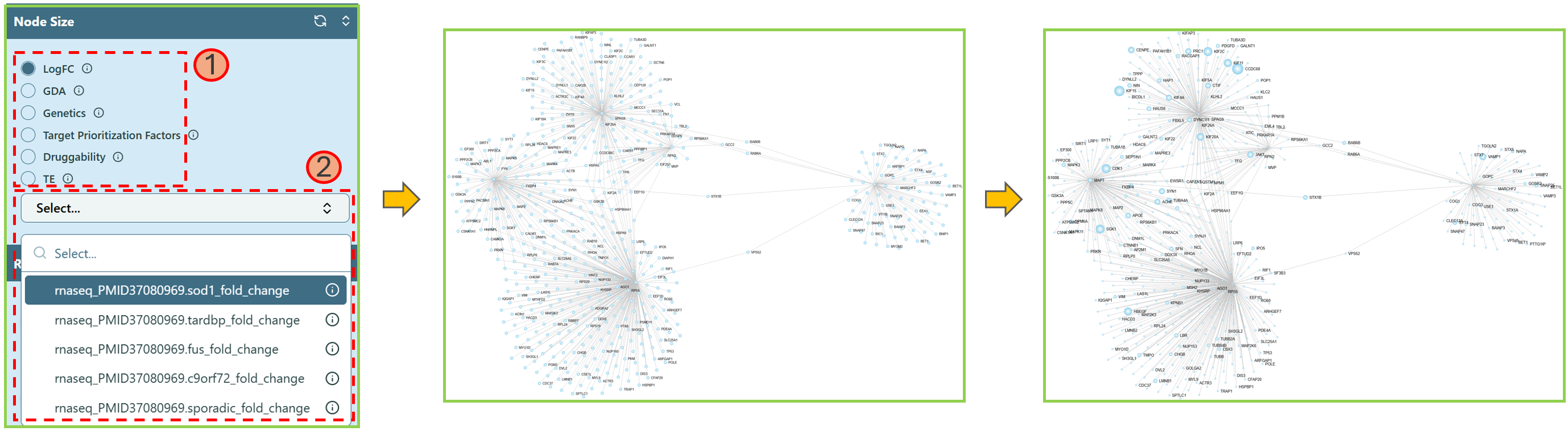 Change node size
