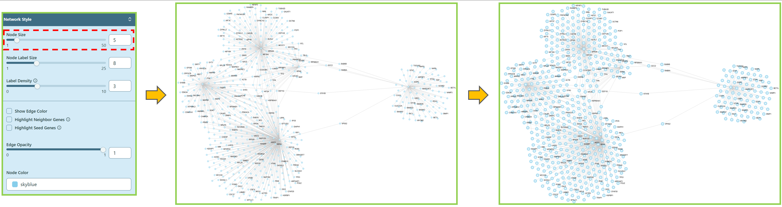 Change Node Size