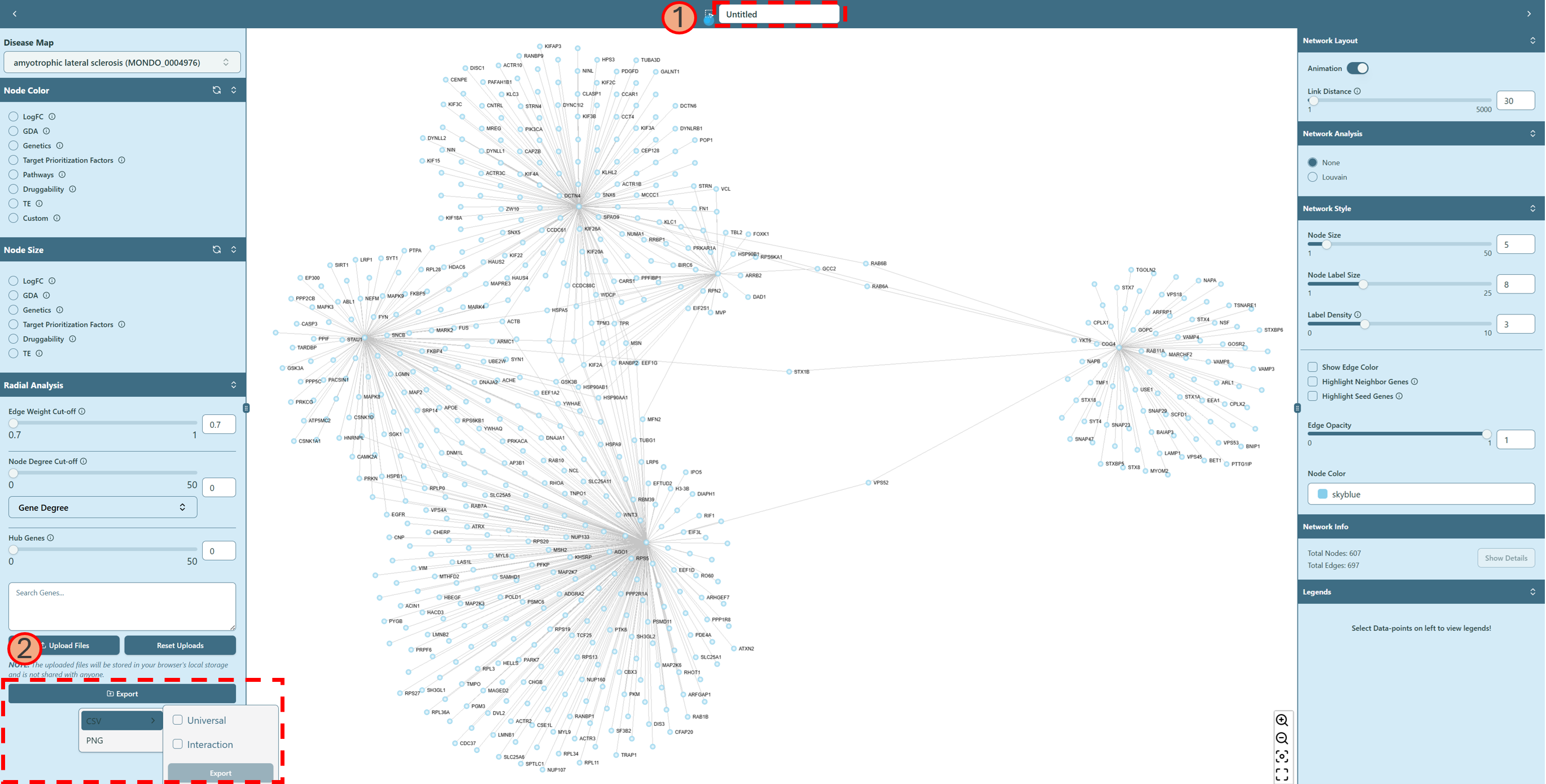 Network export